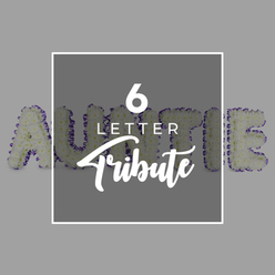 From a quiet studio in Tufnell Park, this six-letter tribute spelling AUNTIE rises in a field of white chrysanthemums. The blooms cluster tightly, creating a plush, cloudlike surface that speaks of purity and enduring affection. Each letter stands clean and upright, its edges crisply defined by a narrow purple trim made from tiny accent blooms or a refined ribbon, giving the piece a dignified silhouette. In the center, a white square overlay anchors the design, displaying a large 6, then LETTER in a straightforward sans-serif, with Tribute written below in a graceful script. The contrast between the bold typography and the soft flower mass communicates clarity and tenderness in equal measure. The backdrop is soft gray and evenly lit, so the texture of every petal-cool, smooth, almost velvety-is felt as much as seen. This Auntie tribute feels intimate and personal, a timeless gesture suitable for a funeral, wake, or memorial service in the Tufnell Park area and beyond, from Holloway to Kentish Town. It is available for local delivery across NW5, ensuring families can welcome a cherished name into their service without delay. The craftsmanship shows in the careful density of blooms and the precise alignment of each letter, a piece built to hold memory and grace in a quiet, comforting presence.