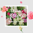 The photograph presents an opulent cluster of roses, composed to evoke the pleasure of a 12-month flower subscription arriving at a doorstep in Tufnell Park. At the heart of the image lies a rounded bouquet, dense with roses in a spectrum of tender shades: soft blush pinks, creamy whites, gentle lilacs, and richer berry and fuchsia tones that lend depth and drama. The petals spiral outward in generous layers, some blooms fully open like little cups of colour, others still partially closed, suggesting the quiet anticipation of the months ahead. Nestled between the flowers, glossy green leaves provide a lush backdrop, their deep tones making the lighter petals seem to glow, much like greenery catches the light along the leafy streets near Tufnell Park station. The background is a smooth, neutral cream, giving the impression of a calm, elegant studio setting where every detail has been considered. Scattered rose petals and a few individual blossoms float around the central bouquet, resembling soft confetti or the remnants of an intimate celebration at home. The lighting is gentle and diffused, drawing attention to the delicate curves of each petal and the subtle texture of the foliage, without harsh shadows. Though silent, the image suggests the familiar, comforting scent of fresh roses and the cool, silken feel of their petals against your fingertips. It speaks of regular deliveries bringing warmth and beauty into everyday life, marking quiet mornings, special evenings, and the small, meaningful moments that fill a year in this corner of North London.
