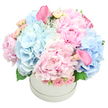 Pastel poetry in motion, this bouquet glows with a calm, sunlit glow as if captured in early morning light. Blue hydrangeas nestle with frilled pink peonies, their petals layered like whispered secrets. Wisps of pale roses and blush spray calla lilies thread through the arrangement, adding sculptural grace that draws the eye inward. The blooms sit in a round white hat box, modern and clean, letting the flowers sing without distraction. A gentle fragrance rises-the perfume of peony with a hint of greenery-carrying a sense of quiet celebration and heartfelt congratulations. The overall mood is refined tenderness, a thoughtful gift for a birthday, a new baby, or simply to bring peace and beauty into a home. As a local florist, it is a privilege to craft pieces like this-every petal and hue placed with care, a testament to craft and community.
Set among the north London skyline, this bouquet reads as a thoughtful gesture from a nearby florist who knows the neighbourhood by heart. It rests in a white hat box and speaks to celebrations large and small-from birthdays to new arrivals, from anniversaries to everyday moments worth marking with beauty. Available for same-day delivery across Tufnell Park and nearby streets, it arrives fresh, with every bloom arranged to hold its gentle line and balance.
Within reach of a community that values warmth and grace, the arrangement balances the velvet of peonies with the soft glow of hydrangea, the sculptural lift of spray roses, and the quiet drama of pink calla lilies. Touchpoints of dusty miller foliage catch the eye, while the hatbox keeps the composition clean and contemporary. It's a bouquet that invites a moment of pause, a reminder that beauty can be a daily gift. Crafted by a local florist who understands how colour and texture tell a story, this piece embodies the spirit of Tufnell Park's close-knit, design-minded community.