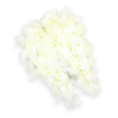 An angelic pair of white wings, crafted as a floral funeral tribute, floats visually against a flawless white background, creating an immediate sense of hush and reverence. The wings are formed from countless petite white chrysanthemums and spray carnations, each bloom nestled tightly against the next, producing a thick, velvety surface that looks almost like freshly fallen snow. Here and there, tiny touches of pale green and soft yellow in the flower centres add depth and organic variation, much like the subtle tones you see in the foliage lining the streets around Tufnell Park and nearby Dartmouth Park. Framing this dense floral core, soft white feathers curl along the outer edges and tips, their downy strands spreading outward in delicate wisps. These feathers introduce an airy, cloud-like texture, so light that you can almost imagine them fluttering with the faintest breeze, suggesting the gentle lift of wings in slow motion. The overall shape is clearly defined yet tender, with each curve and taper carefully balanced to evoke the comforting image of a guardian angel leaning protectively over someone dearly loved. A restrained shadow beneath the arrangement grounds the image, adding a slight three-dimensional feel without disturbing the serenity of the scene. Often chosen by families in Tufnell Park, Kentish Town, and surrounding North London neighbourhoods, this angel-wing tribute embodies themes of purity, spiritual guidance, and peaceful farewell. It is the sort of arrangement you might see placed beside a cherished photograph during a memorial, quietly offering solace and the unspoken assurance that a gentle, watchful presence remains close even in times of deep loss.